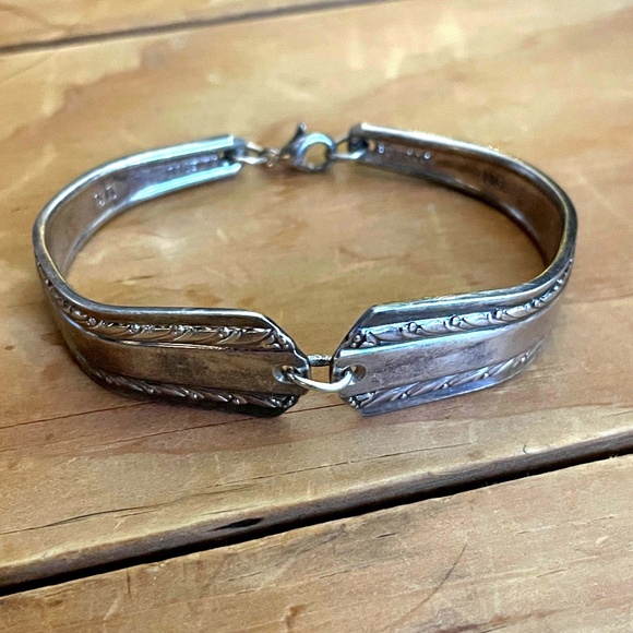 Silverware jewelry spoon bracelet silver - Picture 1 of 6